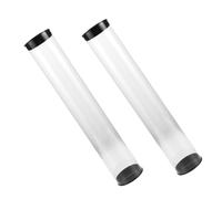 Lurrose 2pcs Plastic Golf Ball Storage Tube with Lid Portable round Cylinder Case Holds to 6 Golf Balls Space-saving Design for Easy Identification and Gentle Handling for Driving Range
