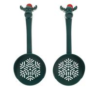 Lurrose 2pcs Plastic Litter Scoop Set for Small Pets, Multifunctional Hamster Sand Bath Scooper and Cage Cleaning Shovel, Compact and Lightweight Design for Easy Pet Toilet Maintenance