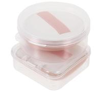 Lurrose 2pcs Powder Puff Cosmetic Sponges for Women with Ribbon, Hydrophilic Polyurethane Material, Wet and Dry Use for Home and Travel Makeup Application
