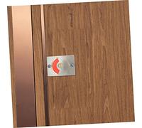 Lurrose 2pcs Public Toilet Partition Lock Stainless Steel Indicator Latch with Rotatable Handle Display for Airport Station Mall Office Bathrooms
