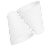 Lurrose 2pcs Range Hood Insert Range Hood Rear Vent Duct Increaser Reducer Ventilation Pipe Ventilation System Fitting
