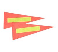 Lurrose 2pcs Reflective Triangle Safety Flags for Bike and Stroller Quick Attachment Pvc Material High Visibility Rear Bike Safety Flag for Cycling