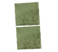 Lurrose 2Pcs Reptile Moss Carpets Moisturizing Absorbent Mats for Crawling Pets Green Fake Lawn Protecting Reptiles From Dampness and Scratches
