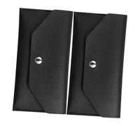 Lurrose 2pcs Reusable PU Leather Cash Envelope Wallet for Women Budget Organizer for Financial Planning Receipt and Bill Holder Stylish Money Management Pouch for Everyday Use