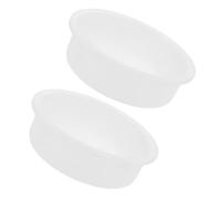 Lurrose 2pcs Round Silicone Molds for DIY Crafts High Temperature Resistant Tray Mold for Epoxy Resin Wax Chocolate Coasters and Home Decoration Durable Easy Demolding Crafting Tool