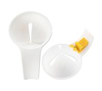 Lurrose 2pcs Silicone Egg Yolk White Separator Set for Baking and Cooking Handheld Egg Yolk Divider with Bowl Edge Clip for Kitchen