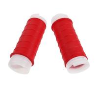 Lurrose 2pcs Silicone Grip Tube Sleeves with Textured Design, Anti Slip and Sweat Proof Handle Grips for Tennis Racket and Gym Tools, for Daily Fitness Activity and Outdoor Sports