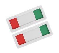 Lurrose 2pcs Sliding Status Indicator Signs for Office Meeting Rooms, 4x10cm White Blank Privacy Slider Door Signs for Conference Room Occupied and Vacant Status