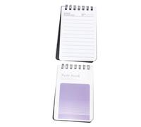 Lurrose 2pcs Small Spiral Memo Pads Notebooks for Students Portable Mini Notepads with Purple and Green Covers for Office School To-do List Writing