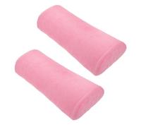 Lurrose 2pcs Soft Fabric Nail Art Hand Rest Cushion Antislip Support and High Resilience, Semicircular Nail Salon Arm Rest Pillow for Manicure Table Use, Easy to Clean and Nonsticky to Gel