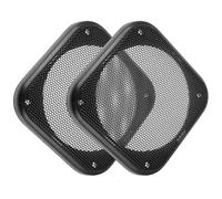 Lurrose 2pcs Speaker Grill Covers for 4-inch Car Subwoofer Speakers Black Iron and Plastic Mesh with User-friendly Installation for Car Interior