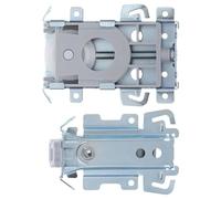 Lurrose 2pcs Stainless Steel Closet Door Rollers with Ball Bearing Wheels for Smooth and Quiet Operation, Steel-framed Sliding Door Hardware Accessories for Homes and Furniture