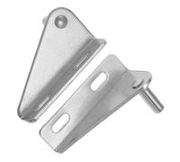 Lurrose 2pcs Stainless Steel Refrigerator Freezer Door Hinges Commercial Cooler Hinge Set for Fridge Freezer Cabinet Right Upper Lower 28mm Shaft
