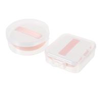 Lurrose 2pcs Super Soft Cosmetic Powder Puff for Face with Ribbon Strap, Reusable Makeup Applicator Pads Made of Hydrophilic Polyurethane, Suitable for Wet and Dry Use, for Travel and Home