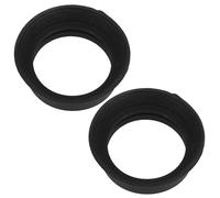 Lurrose 2pcs Telescope Eyepiece Guards with Moon Filter Shock Resistant Rubber Eye Protectors for Lunar Glare Reduction and Enhanced Crater Details Compatible with Celestron Astronomy