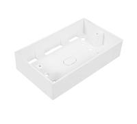 Lurrose 2pcs Thickened Wall Outlet Base Box Durable Junction Socket Holder Visible Installation White Floor Socket Box for Type Electrical Devices