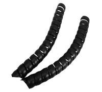 Lurrose 2pcs Tree Guard Wrap: Plastic Spiral Tree Protector - 17.1" Trunk Protection Wrap - Black Plant Shield Tube for Sapling Bark Protection Against Animals
