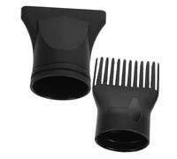 Lurrose 2pcs Universal Hair Dryer Diffuser Nozzle and Comb Concentrator Attachment, Narrow Curler Nozzle and Hood Styling Tool for Salon and Home Hair Drying and Curling