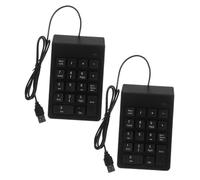 Lurrose 2pcs USB Numeric Keypad Number Pad Keyboard Portable Slim Keys for Laptop Desktop Computer PC Accountant Calculate Office