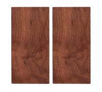 Lurrose 2pcs Walnut Hardwood Planks Wooden Carving Block Smooth Finish Burrfree Edges Thickened Solid Wood Crafts Coffee Colour Suitable for Beginners Crafts and Carving Projects
