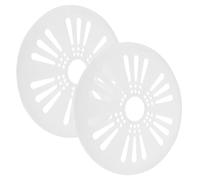 Lurrose 2pcs Washer Dryer Spinner Cap, Abs Replacement Part, White Safety Cover for Efficient Drying, Easy Removal and Universal Fit, 24cm, Pack of 2