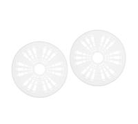 Lurrose 2pcs Washing Machine Cap Cover Clothes Pressing Piece Plastic Protector Pad 23.5cm White Prevents Damage during Ironing Fabric Protection Home Laundry Accessory