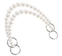 Lurrose 2pcs White Acrylic Shoe Chain Charms Smooth Surface and Easy to Install Features, Lightweight Decorative Accessories for Womens Slides and Clogs in Daily Life Or Parties