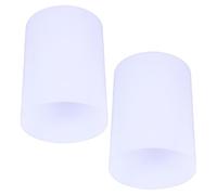 Lurrose 2pcs White Plastic Cylindrical Lamp Shade Replacement with 4.2cm Hole Diameter, Softly Diffuses Light and Reduces Glare, Modern Drum Lampshade Cover for Living Room or Office