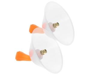 Lurrose 2pcs Windproof Electric Sprayer Nozzles with Plastic Covers 10cm Adjustable Low-Pressure Mist Spray Tips for Garden Hose Sprayer Tank Attachment