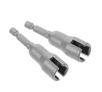 Lurrose 2pcs Wing Nut Driver Bit Socket Wrench Set High Carbon Steel Hex Shank Power Tool Adapter for Shutter Wing Nuts Panel Bolts and Screws