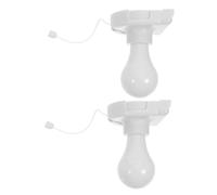 Lurrose 2pcs Wireless LED Pull Chain Night Lights Battery Operated Portable Stick-up Self Adhesive Wall Lamps for Bedroom Closet Cabinet Lighting