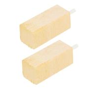 Lurrose 2pcs Wooden Air Stone Oxygen Diffuser for Fish Tank Aquarium Supplies Protein Skimmer Airstone Natural Bubble Wood Fish Bubbler for Aquatic Scenery