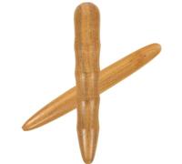 Lurrose 2pcs Wooden Massage Sticks with Acupressure Function for Body and Foot, Easy to Hold Manual Massager with Comprehensive Acupoint Cover, for Use a Long Walk or Overwhelming