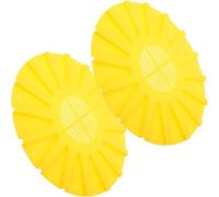 Lurrose 2pcs Yellow Plastic Beehive Escape Discs Bee Hive Entrance Gate Bee Escape Tool for Beekeeping Equipment Honey Harvesting and Hive Management