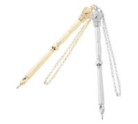 Lurrose 2pcs Zinc Alloy Jewish Bible Reading Pointers with Chain, Versatile and Deformation Resistant Torah Reading Accessories, Unique Design for Ceremonies and Decorations