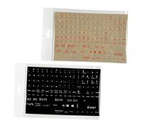 Lurrose 2sheets English Keyboard Stickers Laptop Keyboard Letters Replacements for Computer Notebook Numeric Keys