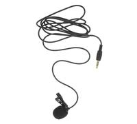 Lurrose 3.5 MM Mic Lapel Microphone Phone for Smartphones and Tablets User-Friendly Metal Mini Clip-On Design Easy Operation for-The-Go Recording Black