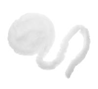 Lurrose 3 Fabric Roll Christmas White Faux Ribbon Trim DIY Material Ribbon for Craft Elegant Classic Style Create Handicrafts Can Be Cut Holiday Decoration Projects Christmas