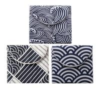 Lurrose 3 Pcs Sanitary Napkin Bag Nursing Pad Holder Cloth Waterproof Lightweight with Beautiful Prints Keep Pads Dry for Menstrual Period Assorted Style Color