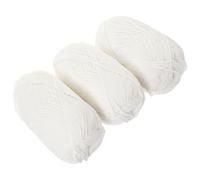 Lurrose 3 Rolls Hand-Knitting Cotton Yarn 50g Each Multi-Function Crochet Wool for DIY Amigurumi Hats Scarves Comfortable Craft Yarn for Beginners and Home Sewing