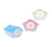 Lurrose 3 Sets Bird House Squirrel Nest for Garden Decoration Portable Creative Plastic Nesting House Easy to Clean Feeding Birds Random Color