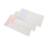 Lurrose 3 Sets M5 Tri-fold Planner Refills 5-hole Loose Leaf Lined Paper Inserts for Daily Weekly Monthly Planning 20 Sheets Per Set Portable A6 Small Organizer