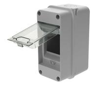 Lurrose 3-Way Power Distribution Protection Box with Ip65 Weatherproof Enclosure and Window, Lightweight Plastic Case for Outdoor and Indoor Electrical Panel Protection, White