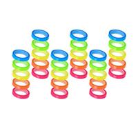 Lurrose 30 Rolls Removable Highlighter Tape Tabs, Writable Portable Sticky Index Tabs for Books and Notebooks, 0.6cm 0.8cm Wide Fluorescent Marking Strips for Students and Teachers