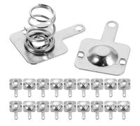 Lurrose 30 Sets AAA Battery Spring Contacts, Negative to Positive, Silver