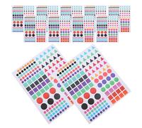 Lurrose 30 Sheets Multicoloured Self-Adhesive Map Location Flag Stickers Small Hiking Trail Marker Labels for Map Positioning and Geographical Indication