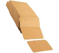 Lurrose 300pcs Blank Kraft Paper Cards for Studying and Notes, Small Index Flashcards Bulk Set, Natural Brown Kraft Paper for School and Office Use
