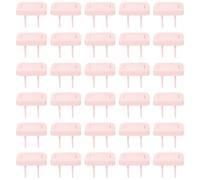 Lurrose 30pcs Babyproof Outlet Safety Covers in Pink, Pp Material, Compatible with Power Outlets, Easy to Install, Cute Design for Electrical Socket Protection at Home