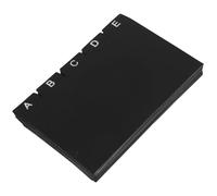 Lurrose 30pcs Black Pp Index Card Dividers with Tabs for Notebook Supply, Trading Card Sorting and Recipe Organization, Space-Saving Design for Home and Office Use
