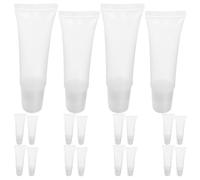 Lurrose 30PCS Empty Lip Gloss Squeeze Tubes | 8ml 10ml Clear Refillable Lip Balm Tubes | Soft Mini Cosmetic Containers for DIY Travel Makeup Toiletries